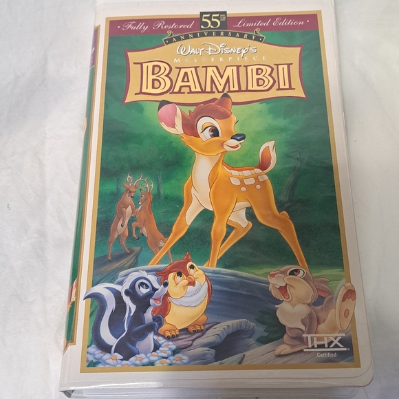 Disney Other - BAMBI VHS Fully Restored Limited Edition Walt Disney
